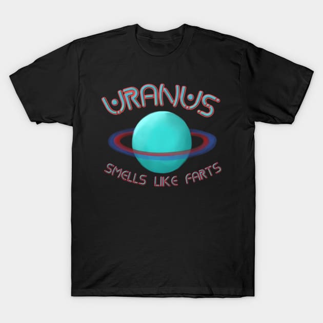 Uranus Smells Like Farts T-Shirt by NMODesigns